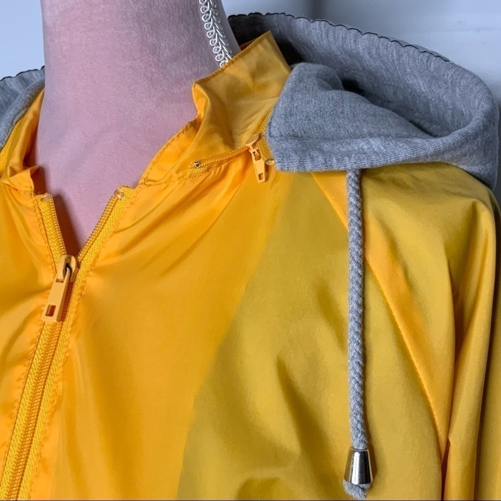 TOPSHOP bright yellow rain jacket. - Picture 3 of 11